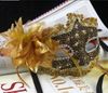 Hot sale Venice party masks exquisite lace diamond leather lady Masks Masquerade princess mask with flower