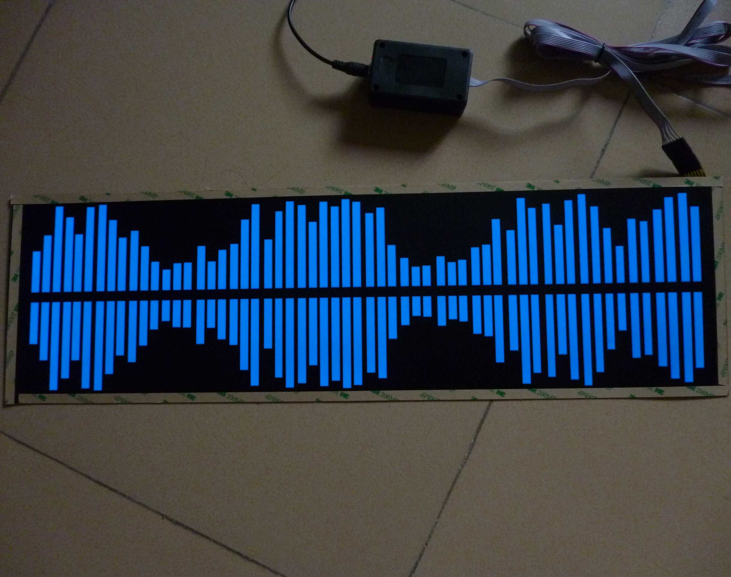 2020 60*18cm Sound Active Equalizer El Car Sticker Light Up And Down