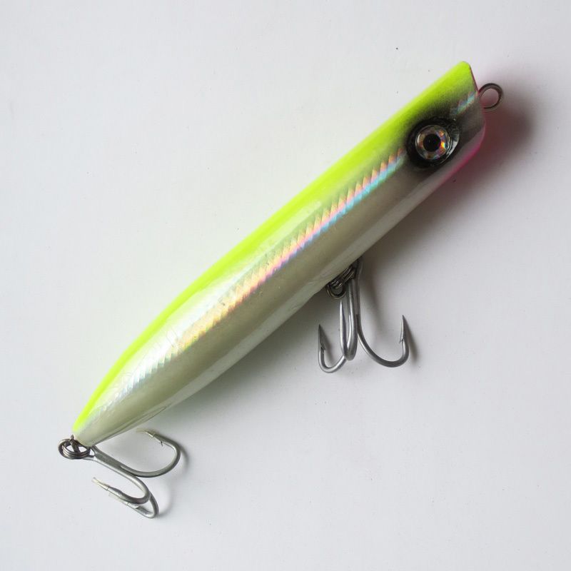 Deep Sea Boat Fishing Lures Wood Pencil Popper Salt Water Bait 7inch