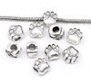 Bead Caps 40pcs Antique Silver Tone Bear's Paw Charm Beads Fit European Bracelet 11x11mm