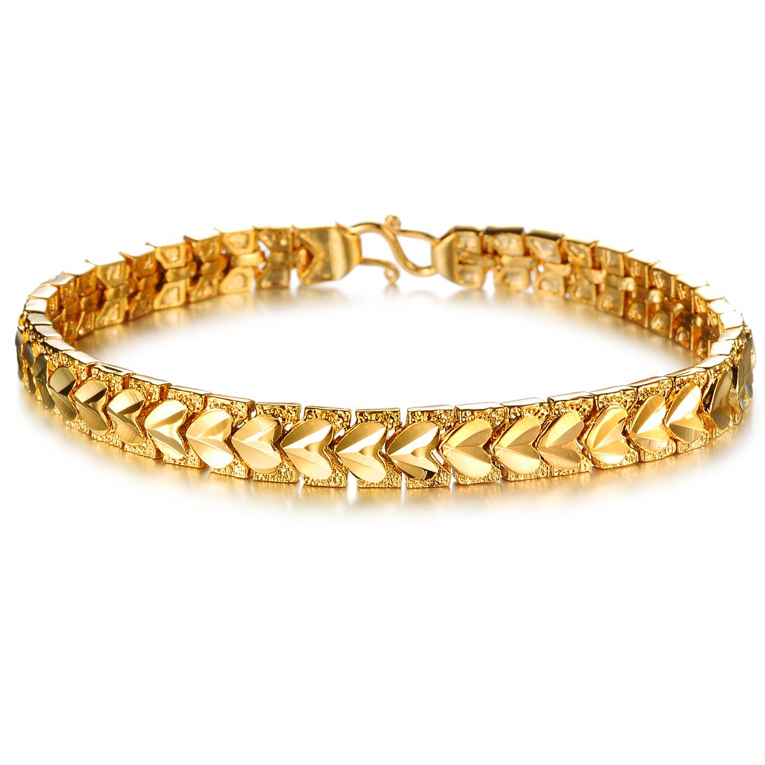 Il nuovo braccialetto del braccialetto delle donne/uomini dei monili placcato oro di modo di arrivo non sbiadisce mai