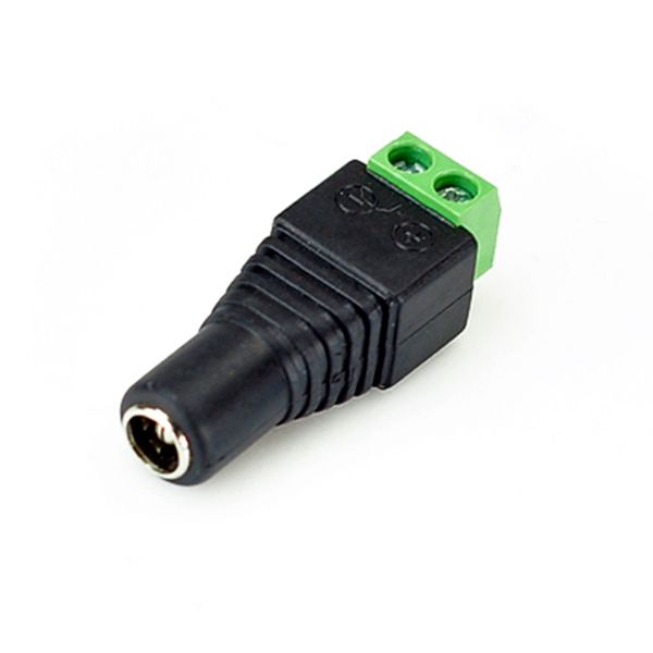 X LED to DC Power Female Jack Connector Plugs for 3528 SMD 5050 SMD led strip light 5.5 x 2.1mm
