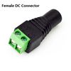 6PCS X LED to DC Power Female Jack Connector Plugs for 3528 SMD 5050 SMD led strip light 5.5 x 2.1mm