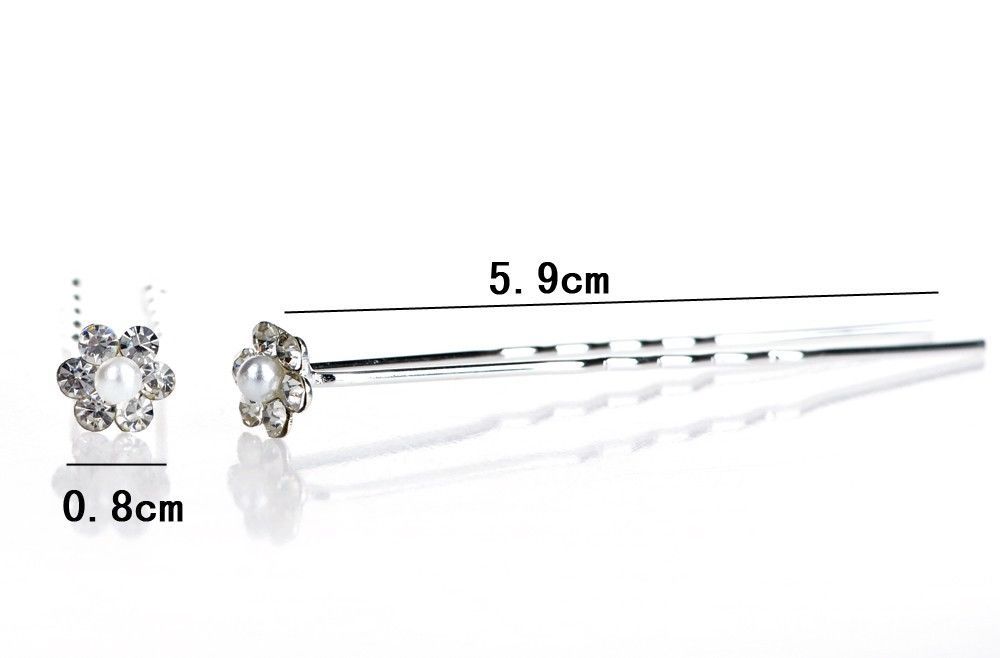 Moda Pearl Hair Pins Crystal Hair Jewellery Wedding Bridal Jewelry Akcesoria do włosów 200 sztuk