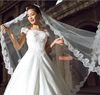 Snabb leverans stor rabatt Kim Kardashian Wedding Veil Bridal Veil Lace TS0063227129