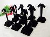 Wholesale Promotion Jewelry Display 10 pieces Kit for Earring Stand Dangle Tree Black Velvet 4 Inch Earring Holder Rack Free Shipping