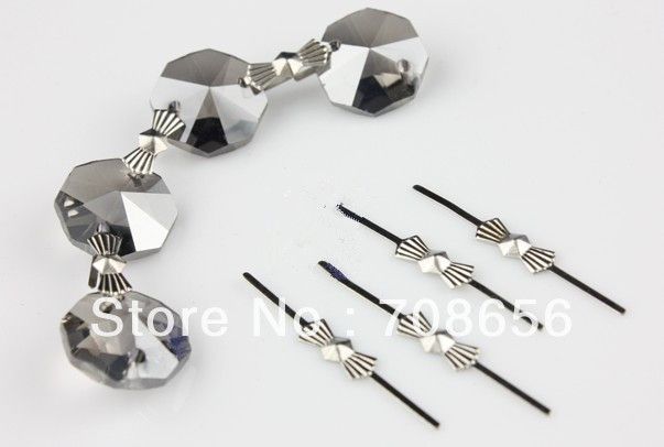 2019 40mm Chrome Chandelier Parts Lamp Crystal Prism Bead