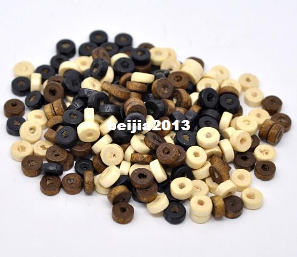 Free Shipping 3000pcs/lot Mixed Rondelle Wood Spacer Beads 8mm jewelry making findings wholesale DIY hot sale-image-182011596