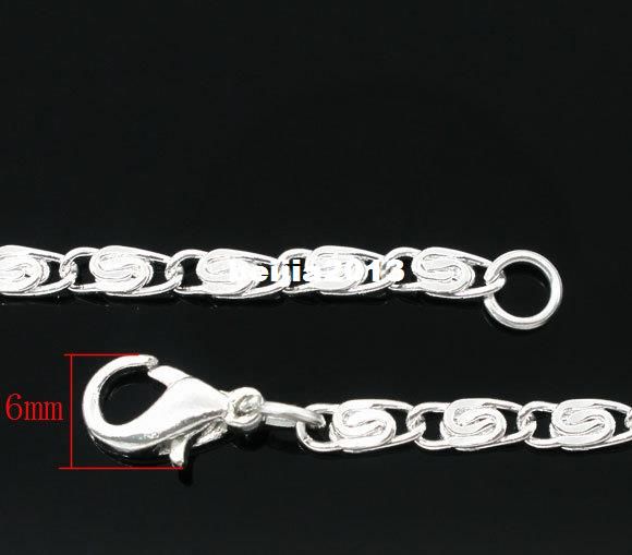 New Free Shipping 10 Strands Silver Plated Link Chain Necklace 16&#039;&#039; jewelry making findings DIY hot sale-image-182085834