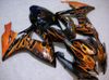 OEM -injektion Molding Gold Flame Fairing Kit för Suzuki GSXR 600 750 K6 2006 2007 GSXR600 GSXR750 06 07 R600 R750 K6A