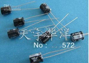 Wholesale - 25v 100uf 6x7 DIP electrolytic capacitors