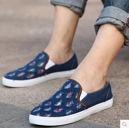 Ripped Jeans Canvas Casual Shoes Rubber Sole Mix Low Price 1prs 0625s12 ...