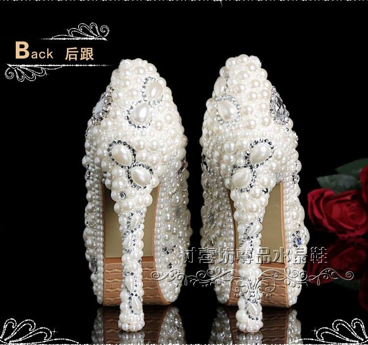 beaded evening shoes
