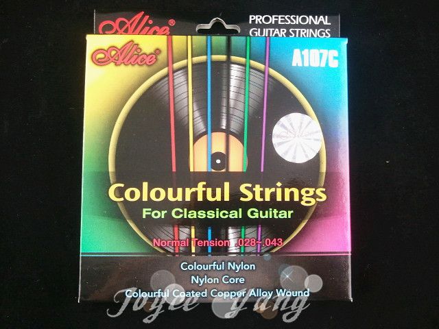 

Alice Colourful Clear Nylon Strings Classical Guitar Strings 1st-6th Strings Wholesales Free Shipping