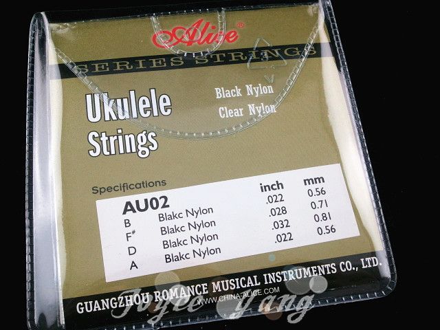 Alice AU02 Black Nylon Strings Ukulele Strings 1st4th Strings Wholes6227614