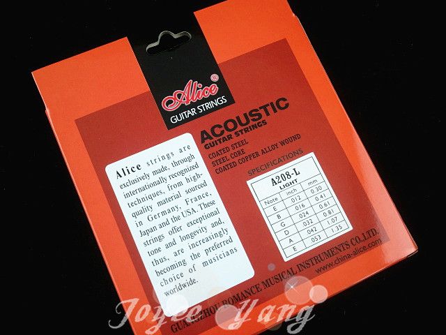 Alice A208L Acoustic Guitar Strings Stainless Steel 1st6th Strings Wholes 7189146