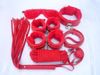 value bondage gear pack kit system 7 pieces red price wholesale worldwide faux leather 7 pcs three colors red pink black