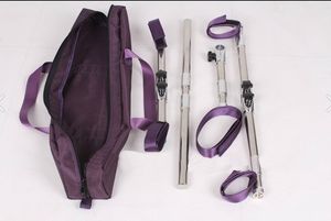 SM Nyaste 1Set Unisex rostfritt stål bondage ram hund slavar enheter bundna leksaker bdsm (handbojor shackles + fotled manschetter + collor)