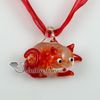 cat murano glass necklaces pendants flowers inside lampwork High fashion jewelry Handmade jewelry Fashion necklace mup2412MY8