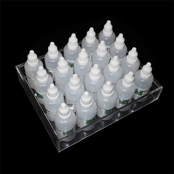 Acrylic e cig display showcase clear stand show shelf holder rack for 10ml 20ml 30ml 50ml e liquid eliquid e juice bottle needle bottle DHL