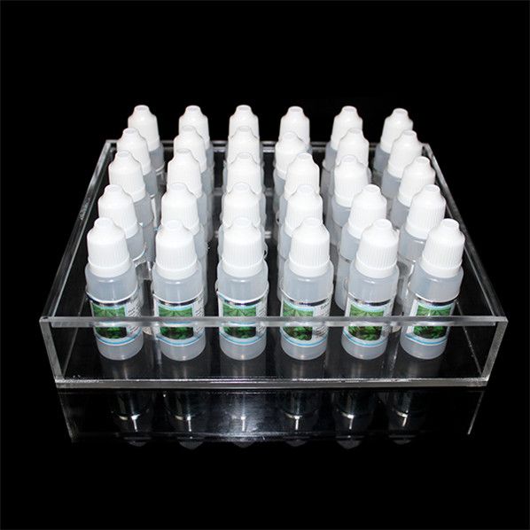 Acrílico e cig exhibición escaparate claro mostrar estante soporte estante para 10 ml 20 ml 30 ml 50 ml e líquido eliquid e botella de jugo botella de aguja DHL