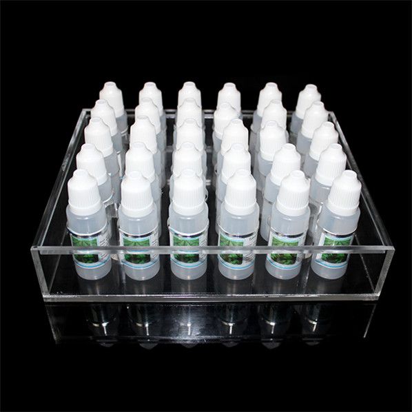Acryl-Display-Vitrine, klarer Ständer, Show-Regalhalter für 10 ml, 20 ml, 30 ml, 50 ml E-Liquid, E-Saft-Flasche, Nadelflasche DHL