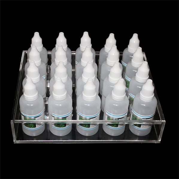 Présentoir en acrylique présentoir clair support d'étagère pour 10 ml 20 ml 30 ml 50 ml e liquide eliquide bouteille de jus e bouteille d'aiguille DHL