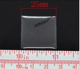 3000 pcs/lot clear square epoxy sticker 1 inch 3D crystal Bottle caps tetragonum sticker KD1