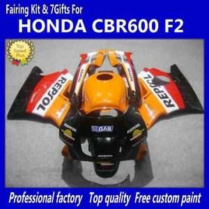 Tampa do tanque kit de carenagem REPSOL Para Honda CBR600 F2 91 92 93 94 CBR600F2 1991 - 1994 CBR 600 CBR F2 kits de carenagem