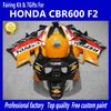 Red Orange Fairing Kit för Honda CBR600 F2 91 92 93 94 CBR600F2 1991 1992 1993 1994 CBR 600 CBRF2 FAIRINGS KITS BODY