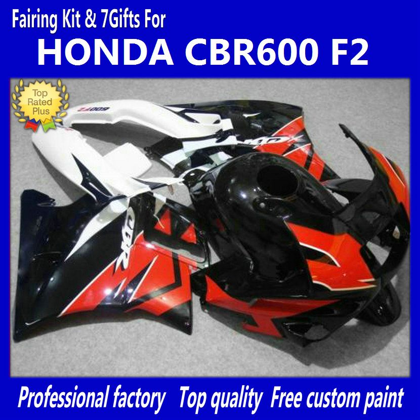 SUZUKI CBR600 F2 için 7 Hediyeler Kırmızı ABS Fairing 1991 1992 1993 1994 CBR600F2 91 92 93 94 CBR F2 fairings # H2122