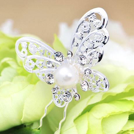 Borboleta Brilhante Grampos de Cabelo MINI Pérola Strass Acessórios de Cabelo Jóias de Noiva Jóias Femininas Suprimentos para Festas Jóias Decoração 10 pçs 2244