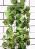 Venta al por mayor - - 20pcs 6.8feet Wired Ivy Garland Silk Artificial Vine Greenery para bodas Home Office