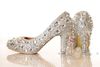 Moda donna vendita calda cristallo diamante scarpe da sposa discoteca scarpe chiuse scarpe da ballo abbaglianti scarpe da ballo piattaforma del partito di promenade