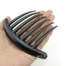 Clear Hard Plastic Black Hair Combs 106mmx85mm(7 teeths)