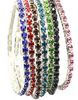 2014 nieuwe kleurrijke lente strass single-rij stretch armband armband 20 stks / partij