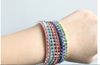 2014 New Colorful Spring Rhinestone single-row stretch bracelet Bracelet 20 Pcs / lot