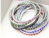 2014 New Colorful Spring Rhinestone single-row stretch bracelet Bracelet 20 Pcs / lot