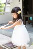 Roupas de meninas Verão Moda Coreana Uma Linha Flor Princesa Chiffon Vestidos de Crianças 3T para 7t Girl Tutu Vestidos MXZA