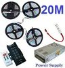 10M 15M 20M 25M RGB SMD 5050 Waterproof Led Strips Light + Remote Control + Power Supply