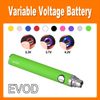 EVOD twist Variable Voltage 650mAh/900mAh/1100mAh Battery Adjust Voltage by Button for eGo Atomizer electronic cigarette colorful(0204038)
