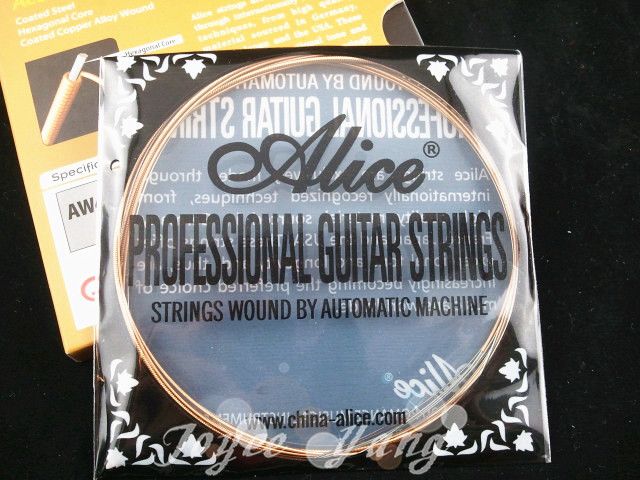 Alice aw432l Colorful Ballend Guitar acoustique cordes plaquées en acier 1st6th Whars2611010