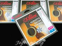 Alice AW430 Süper Işık Akustik Gitar Strings Kaplama Çelik 1-6 Strings 3 Setleri Ücretsiz Kargo Toptan