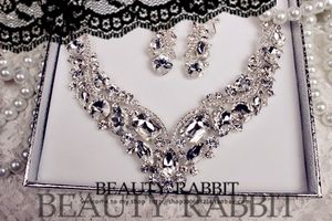 Hot Sell High Quality Wedding Bridal Necklace Bridal 2 pieces sets Bridal Jewelry N302018