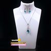 Örhänge halsband smycken set halsmodell billig harts akryl smycken stativ mannequin har 3 färgarmband pendelle visning hållare191f