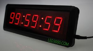 Wholesale free countdown for sale - Group buy Hot sale countdown clock inch red color hours minutes and seconds led countdown clock