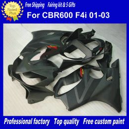 -Lavoro del corpo nero opaco per Honda Fairings CBR600F4I 01-03 CBR600 F4I 01 02 03 CBR 600 2001 2002 2003