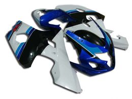 hot sale faring kit for suzuki gsxr600 gsxr750 04 05 k4 aftermarket gsxr600 750 2004 2005 black blue white fairings set cq23