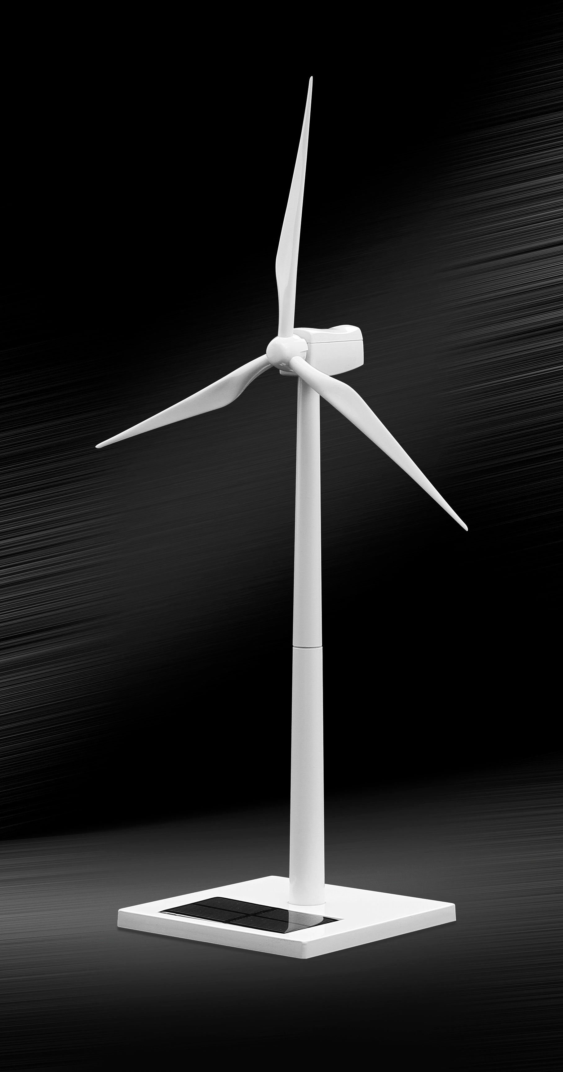 BL FC06 Desktop Model Solar Powered Wind Turbine &Zinc Alloy*Grilled