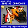 ABS-Kunststoff-orange Verkleidungs-Kit für Honda CBR600 F3 95 96 CBR600F 1995 1995 Body Repair Fostings Teile CBR 600 F3